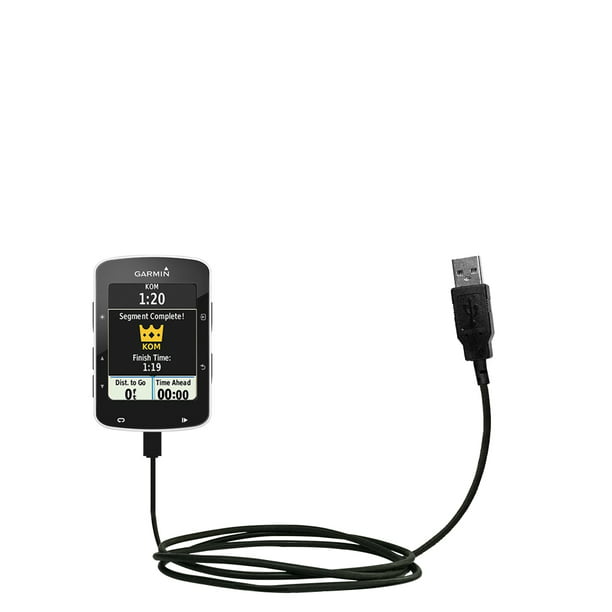 Two functions in one unique Gomadic TipExchange enabled cable USB Data Hot Sync Straight Cable designed for the Garmin EDGE Touring Plus with Charge Function 
